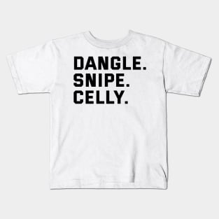 DANGLE. SNIPE. CELLY. Kids T-Shirt